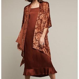 Anthropologie Velvet Kimono